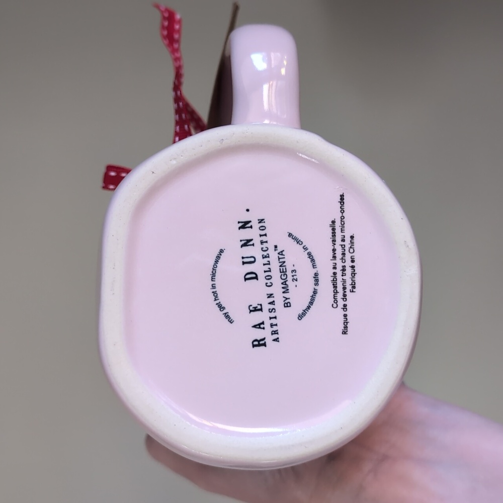 ❌SOLD❌Rae Dunn OH SNAP Gingerbread Man Mug, Pinkmas Mug with Snowflake Design ❄️ - Picture 5 of 5
